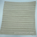 Caja de almohada de tela de algodón y lino de rayas simples